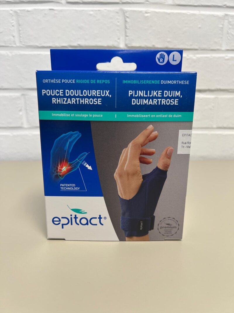 Orthèse de pouce de la main droite en taille L