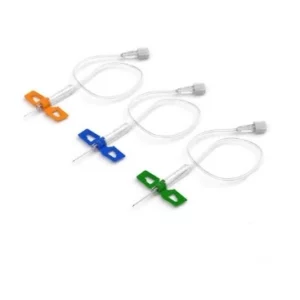 Aiguilles papillon Butterfly Luer Lock 21G vert, 23G bleu et 25G orange, prélèvement sanguin stérile