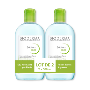 Bioderma Sebium h2o eau micellaire lot 2