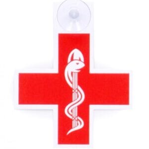 CROIX MEDECIN + VENTOUSE ROUGE