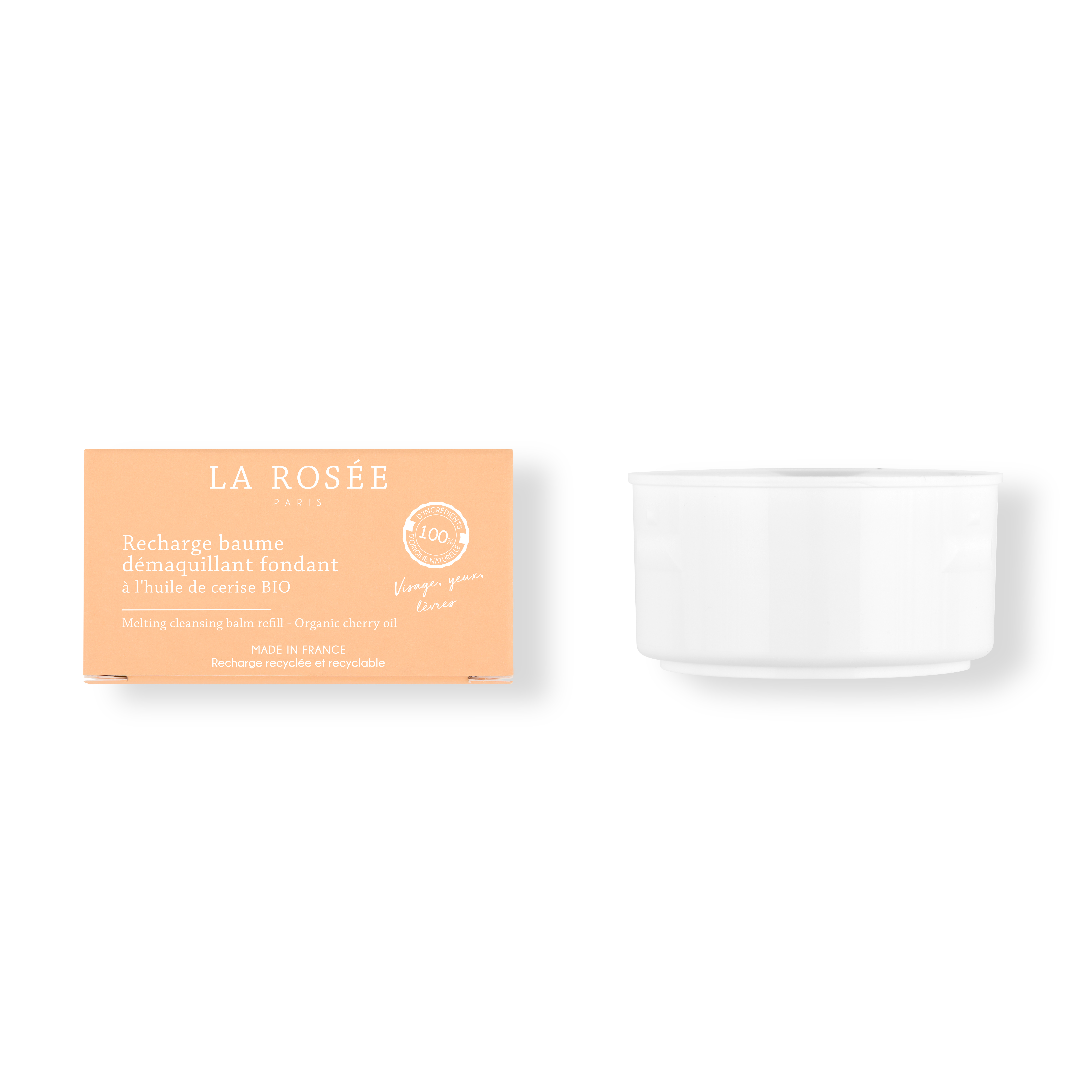 LA ROSEE BAUME DEMAQUIL. FONDANT RECHARGE POT 90ML