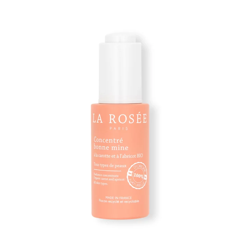 Concentré bonne mine LA ROSEE à la carotte et à l’abricot bio 30ml
