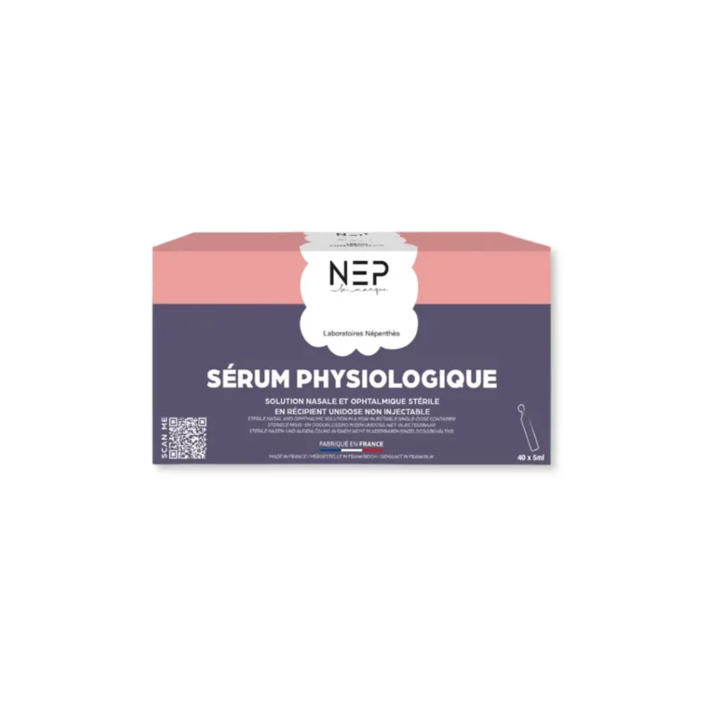 NEP Serum physiologique de 40 pièces par 5 ml